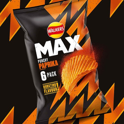 Walkers Max Paprika 6 x 27g