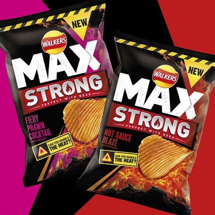 Walkers Max Strong Hot Sauce Blaze 6x27g