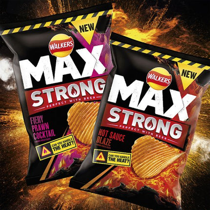 Walkers Max Strong Hot Sauce Blaze 6x27g