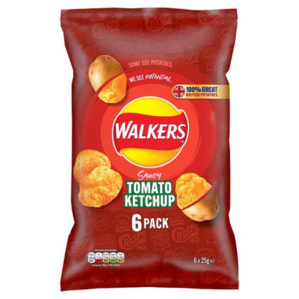 Walkers Tomato Ketchup 6x25g