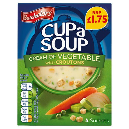 Batchelors Cup a Soup Cream of Vegetable with Croutons 122g £1.75