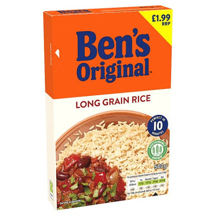 Ben's Orginal Long Grain Rice 500g £1.99