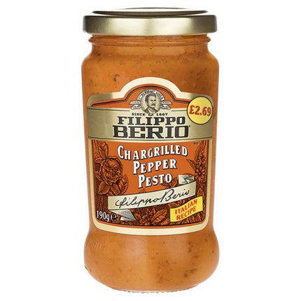 Filippo Berio Chargrilled Pepper Pesto 190g £2.69