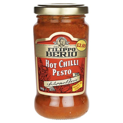 Filippo Berio Hot Chilli Pesto 190g £2.69