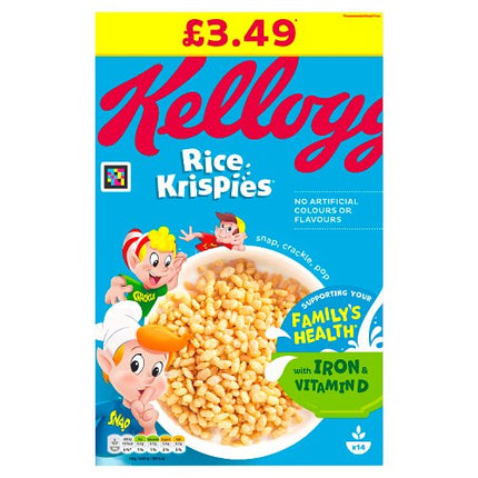 Kellogg's Rice Krispies Breakfast Cereal 430g £3.49