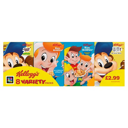 Kellogg's Variety Breakfast Cereal x8 196g £2.99