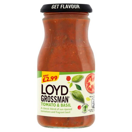 Loyd Grossman Tomato & Basil Sauce 350g £2.99