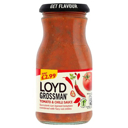 Loyd Grossman Tomato & Chilli Sauce 350g £2.99