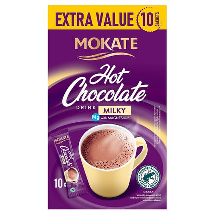 Mokate Milky Instant Hot Chocolate Sachets x10 180g