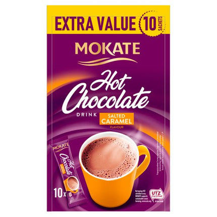 Mokate Salted Caramel Instant Hot Chocolate Sachets x10 180g