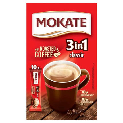 Mokate 3in1 Classic Instant Coffee Sachets x10 170g