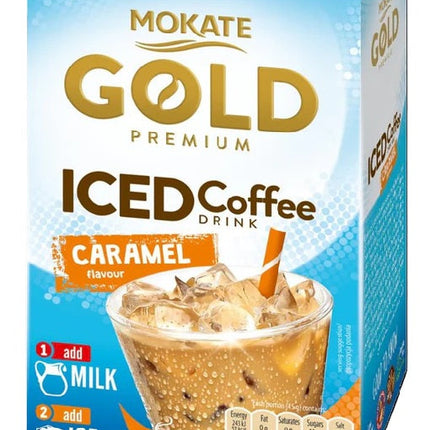 Mokate Gold Premium Caramel Iced Coffee Sachets x8 120g