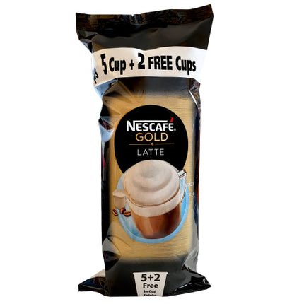 Nescafe Gold Instant Latte In-Cup Drinks x7