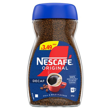 Nescafe Original Instant Decaf Coffee 95g £3.49