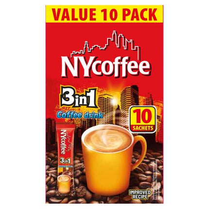 NY Coffee 3in1 Instant Coffee Sachets x10 140g