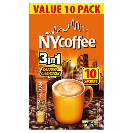 NY Coffee 3in1 Salted Caramel Instant Coffee Sachets x10 140g