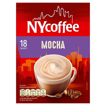 NY Coffee Mocha Instant Coffee Sachets x18 252g