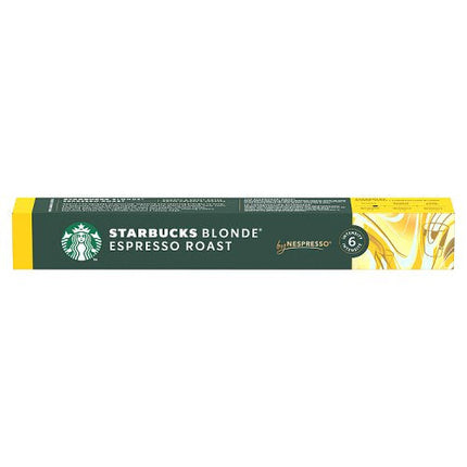 Starbucks by Nespresso Blonde Espresso Roast Coffee Pods x10 53g