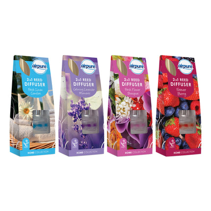 Airpure Assorted 2in1 Reed & Bead Diffuser 30ml