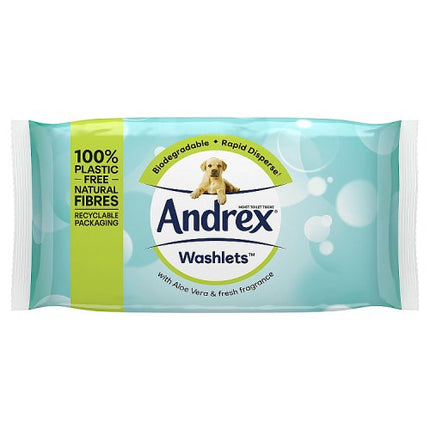 Andrex Aloe Vera Washlets x36