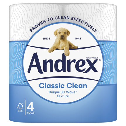 Andrex Classic Clean Toilet Tissue 2ply 6 Rolls