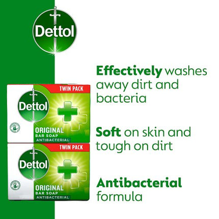 Dettol Anti-Bacterial Original Bar Soap 2x100g