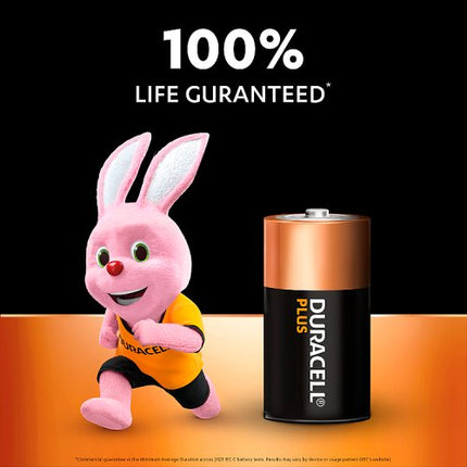 Duracell Plus C Alkaline Batteries 2 Pack