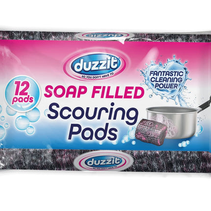 Duzzit Soap Filled Scouring Pads x12