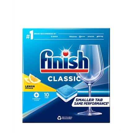 Finish Classic Lemon Dishwasher Tablets x10