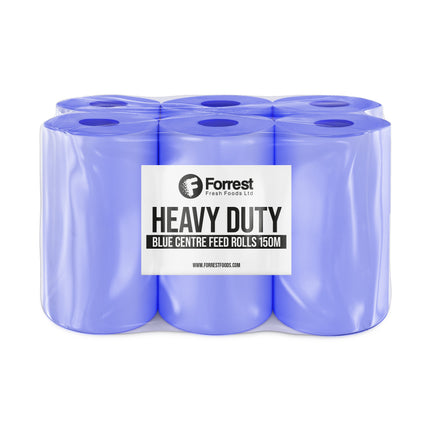 Forrest Heavy Duty Blue Centrefeed Roll 2ply 150m