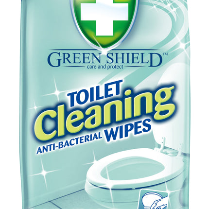 Green Shield Anti-Bacterial Toilet Cleaning Wipes x40