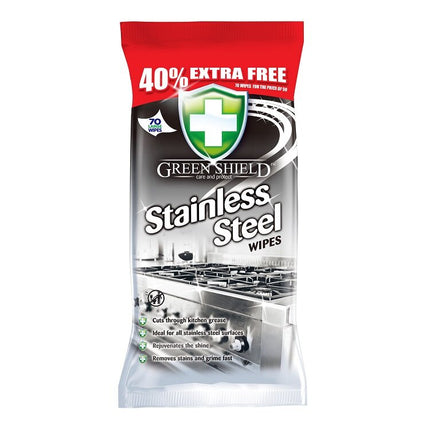 Green Shield Stainless Steel Wipes x70