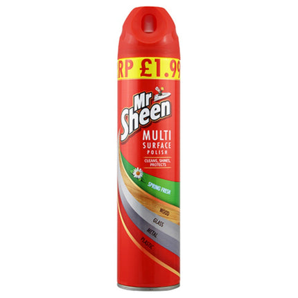 Mr Sheen Spring Fresh Multi Surface Polish Spray 250ml £1.99