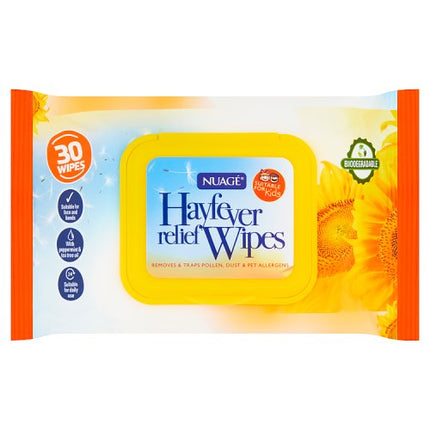 Nuage Hayfever Relief Wipes x30