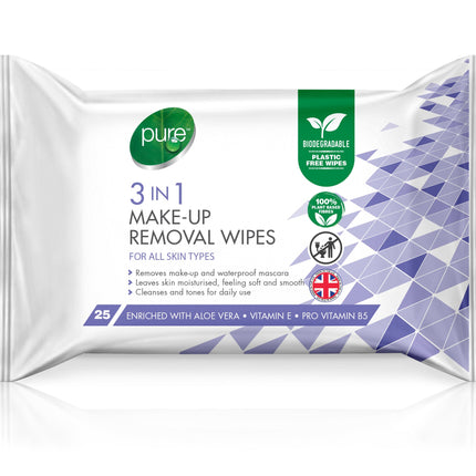 Pure 3in1 Make-Up Removal Wipes x25