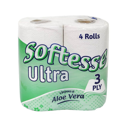 Softesse Ultra Aloe Vera Toilet Tissue 3ply 4 Rolls