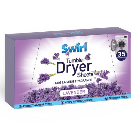 Swirl Lavender Tumble Dryer Sheets x35