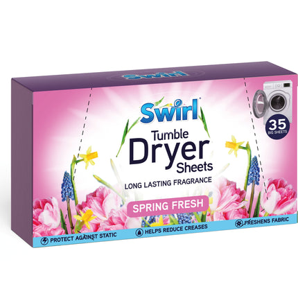 Swirl Spring Fresh Tumble Dryer Sheets x35