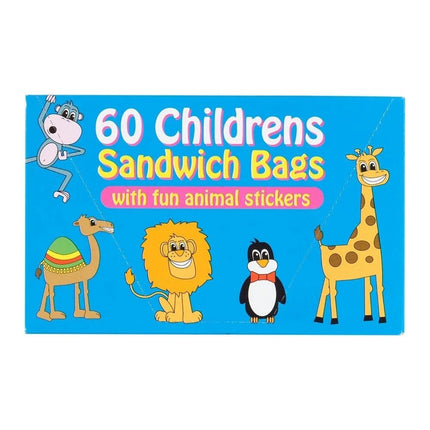 Tidyz Childrens Sandwich Bags & Stickers x60