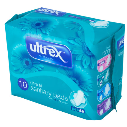 Ultrex Ultra Fit Sanitary Pads x10