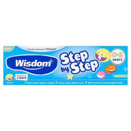 Wisdom Step-By-Step Toothpaste 0-3 Years 75ml