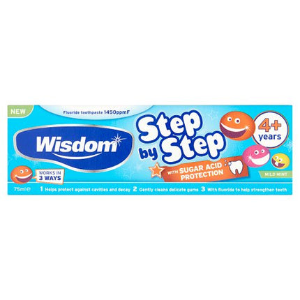 Wisdom Step-By-Step Toothpaste 4+Years 75ml