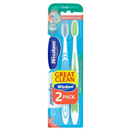 Wisdom Regular Fresh Firm Toothbrush x2