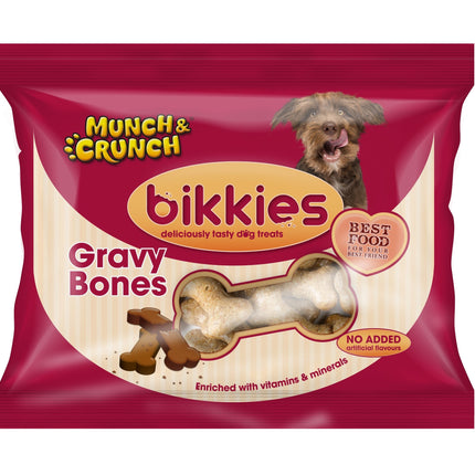 Munch & Crunch Bikkies Gravy Bones Dog Treats 300g