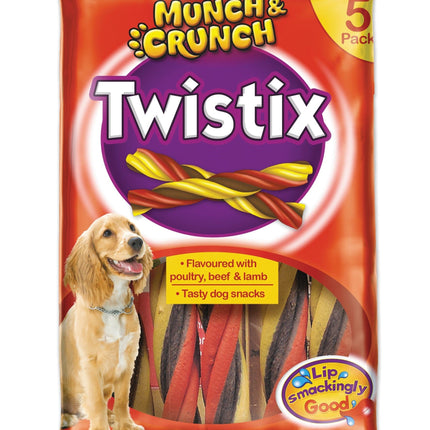 Munch & Crunch Twistix Dog Treats x5