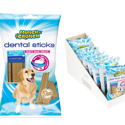 Munch & Crunch Dental Sticks Dog Treats x7