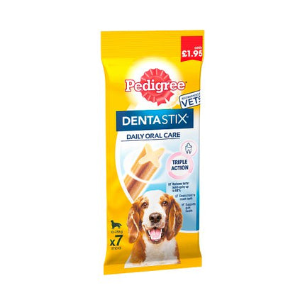 Pedigree Dentastix 7 Dental Sticks Medium Dog 180g £1.95