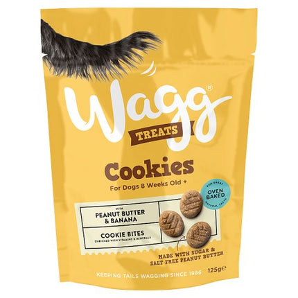 Wagg Peanut & Banana Cookies Dog Treats 125g