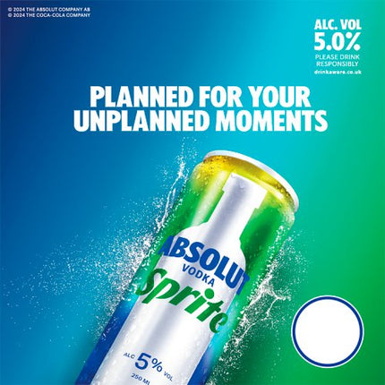 Absolut Vodka & Sprite Pre-Mixed Can 250ml