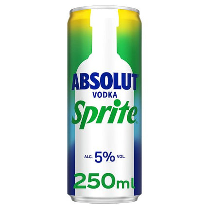 Absolut Vodka & Sprite Pre-Mixed Can 250ml